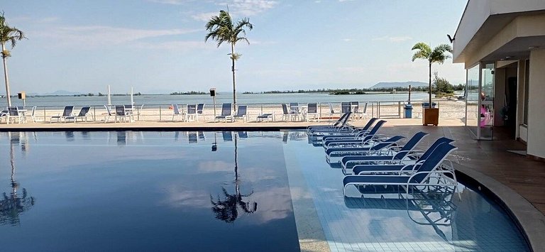 Apartamento encantador de frente para a lagoa