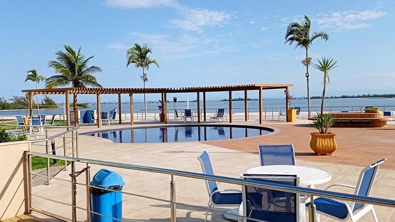 Apartamento encantador de frente para a lagoa