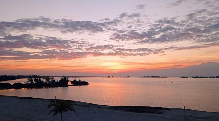 Apartamento encantador de frente para a lagoa