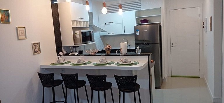 Apartamento encantador de frente para a lagoa