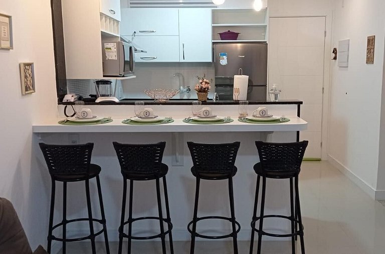 Apartamento encantador de frente para a lagoa
