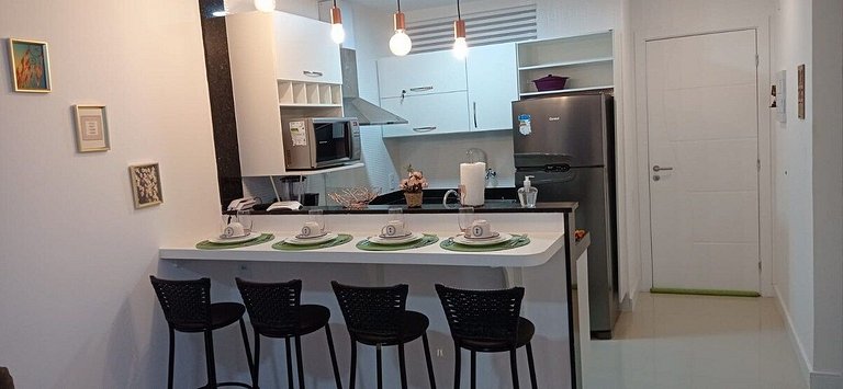 Apartamento encantador de frente para a lagoa