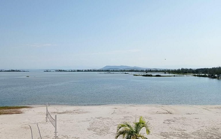 Apartamento encantador de frente para a lagoa