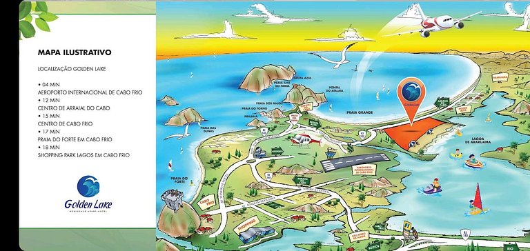 Arraial com vista pra laguna