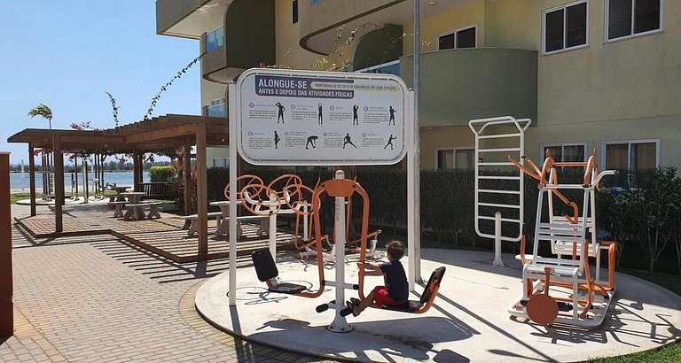 Apartamento encantador de frente para a lagoa
