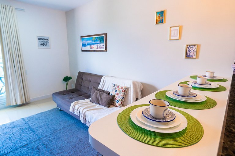 Apartamento encantador de frente para a lagoa