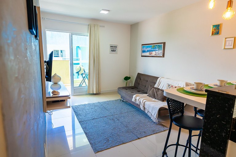 Apartamento encantador de frente para a lagoa