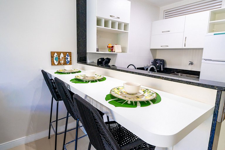 Apartamento encantador de frente para a lagoa