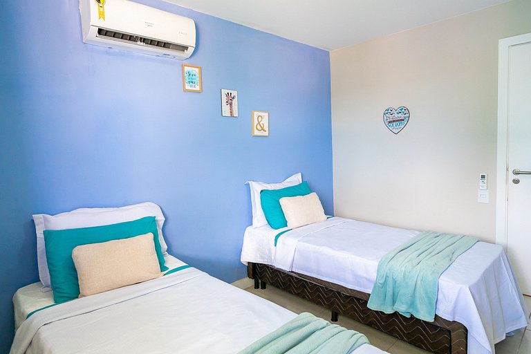 Apartamento encantador de frente para a lagoa