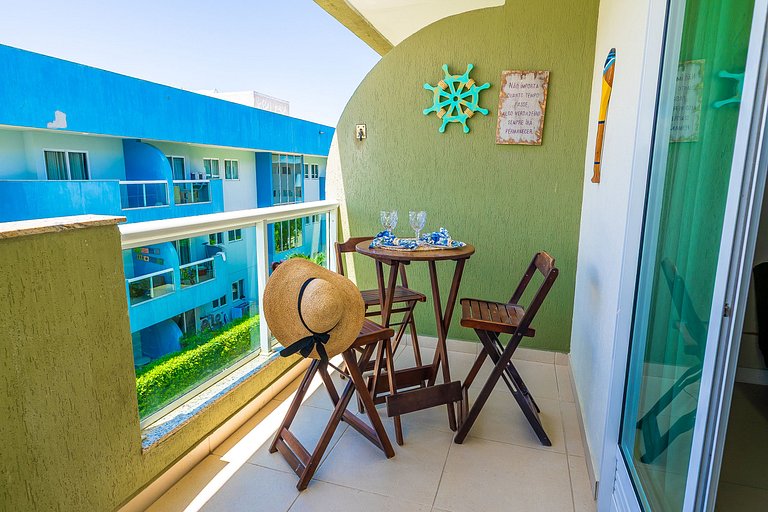 Apartamento encantador de frente para a lagoa