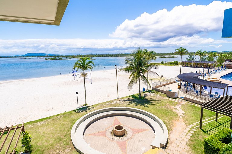 Apartamento encantador de frente para a lagoa