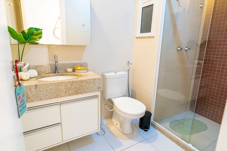 Apartamento encantador de frente para a lagoa