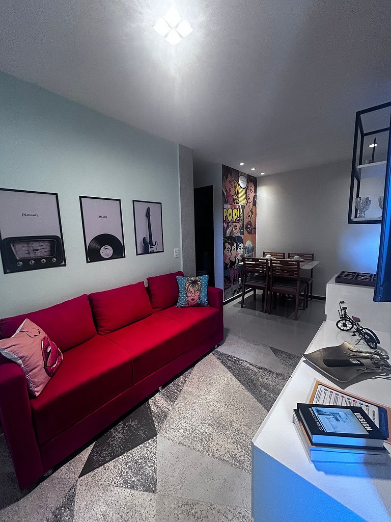 Apartamento moderno com piscina próximo à praia de Itaparica