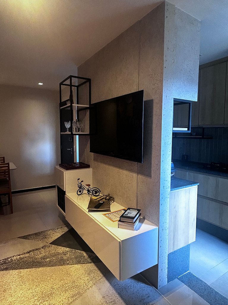 Apartamento moderno com piscina próximo à praia de Itaparica